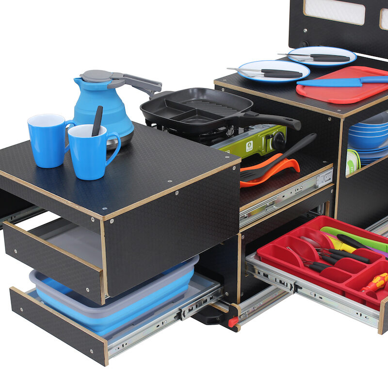 Drop In Kitchen + Storage Cube Compatible with Mod Pod Sliding Tray