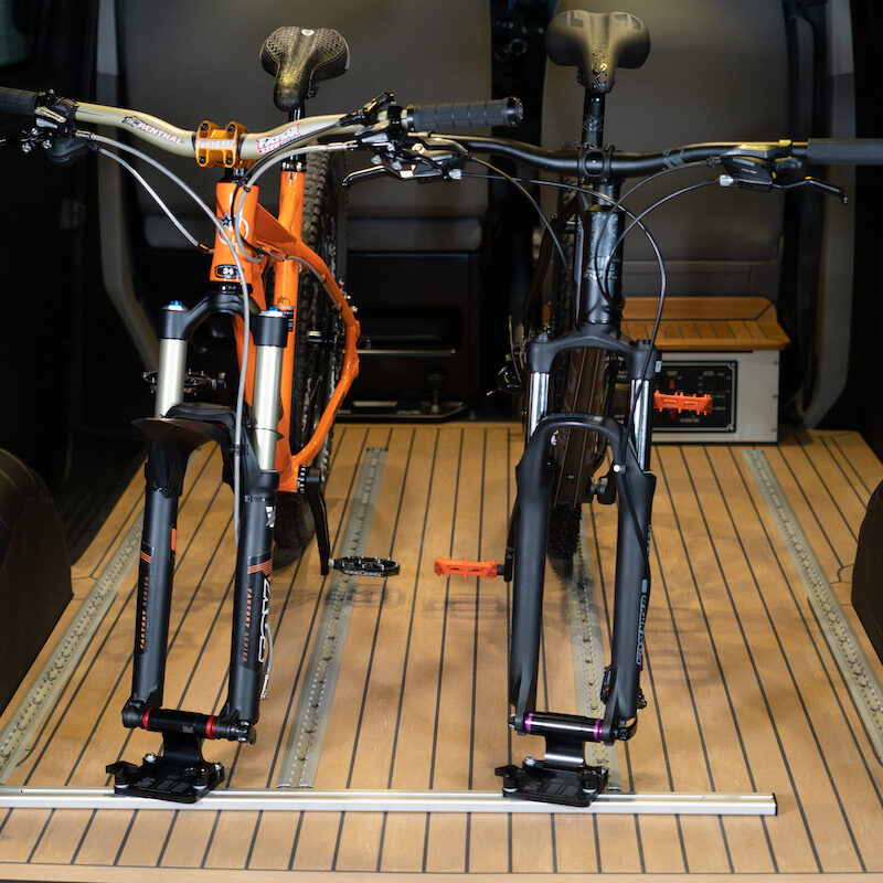 990mm VW Caddy Single Slot Rail + (2)Fork Mount + (2)Off-Set Plate