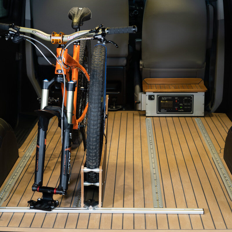 990mm VW Caddy Single Slot Rail + (1)Fork Mount + (1)Offset Plate + (1)Wheel Holder