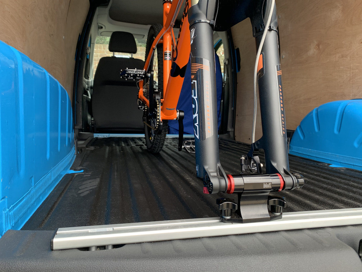 VW Caddy - 990mm Fork Mount Rail Single T-Slot - Fits Rear Cargo Hoop Mount Holes - Image 5