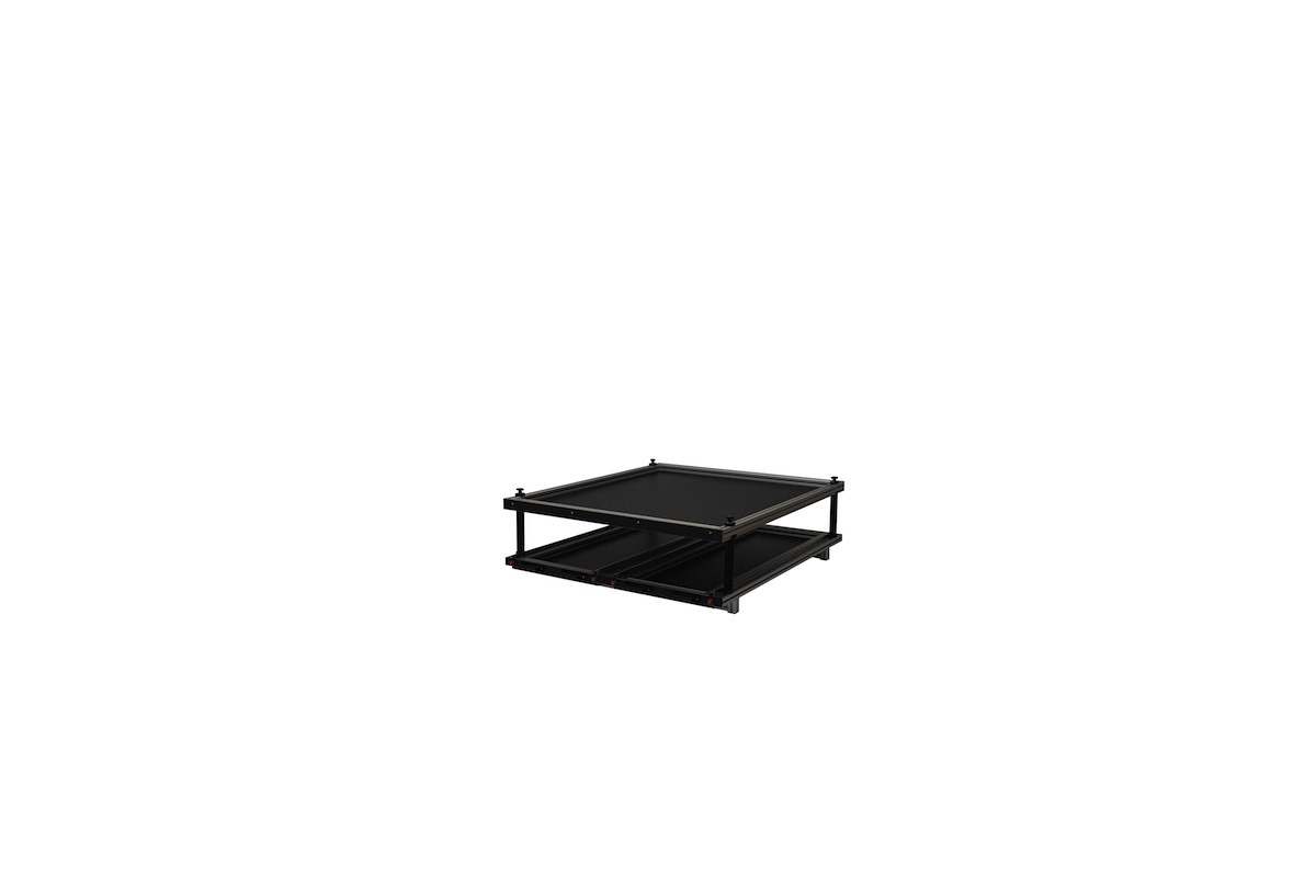 SWB/LWB Vehicle - Twin Sliding Tray + Second Level Fixed Platform 1200mm Wide x 1400mm Deep - Image 12