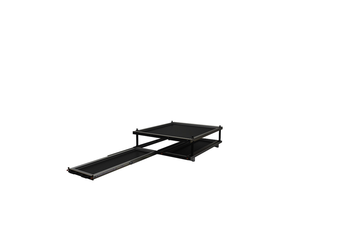 SWB/LWB Vehicle - Twin Sliding Tray + Second Level Fixed Platform 1200mm Wide x 1400mm Deep - Image 14