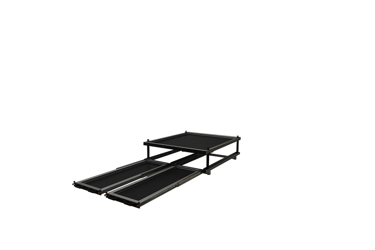 SWB/LWB Vehicle - Twin Sliding Tray + Second Level Fixed Platform 1200mm Wide x 1400mm Deep - Image 13