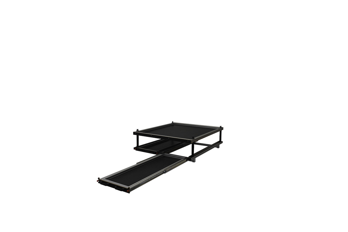 SWB/LWB Vehicle - Twin Sliding Tray + Second Level Fixed Platform 1200mm Wide x 1400mm Deep - Image 15