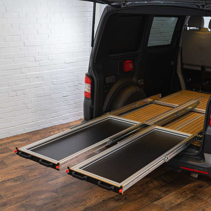 SWB/LWB Vehicle - Twin Sliding Tray 1200mm Wide x 1400mm Deep