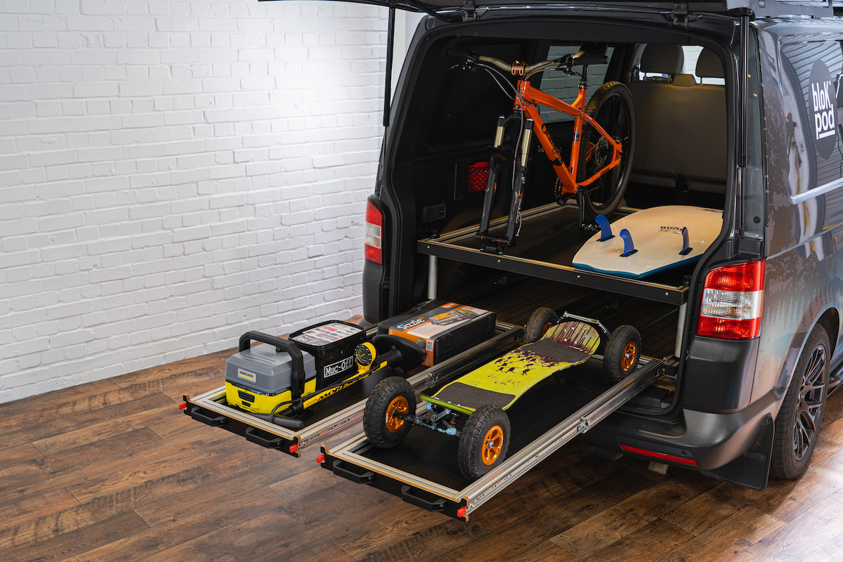 SWB/LWB Vehicle - Twin Sliding Tray + Second Level Fixed Platform 1200mm Wide x 1400mm Deep - Image 6