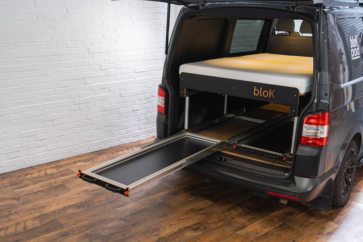 SWB/LWB Vehicle - Twin Sliding Tray + Removable Extending Double Bed - Image 2