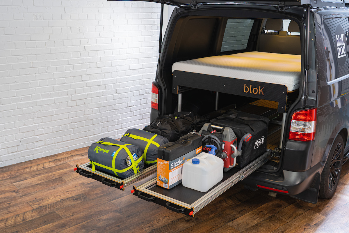 SWB/LWB Vehicle - Twin Sliding Tray + Removable Extending Double Bed - Image 6