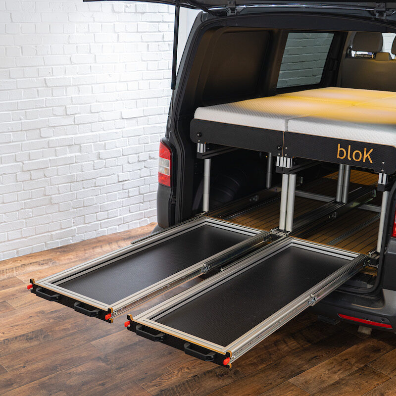 SWB/LWB Vehicle - Twin Sliding Tray + Twin Removable Extending Single Beds