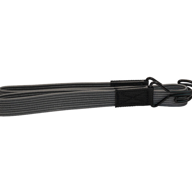 22mm x 1000mm Flat Bungee Strap Grey