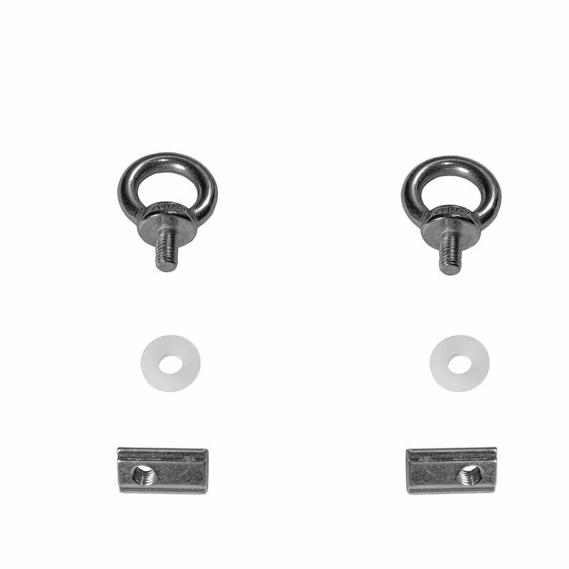 6mm A4 Polished Stainless Steel Eye Bolt Kit