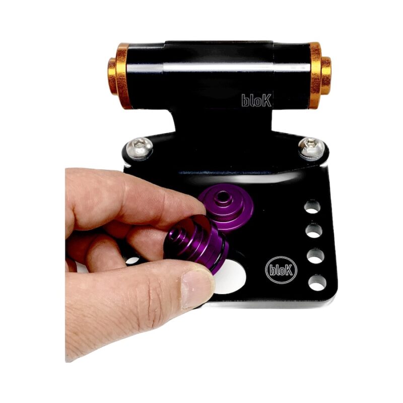 Off-Set Mounting Plate for Single and Twin Slot Fork Mount Rails with spare Insert recess