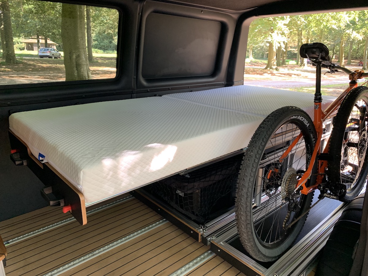 SWB/LWB Vehicle - Bed & Bike Pod 1050mm wide mattress - Image 6