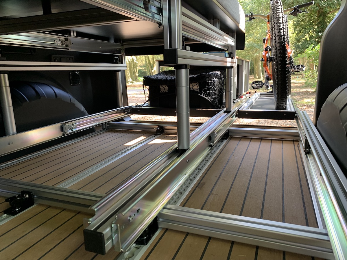 SWB/LWB Vehicle - Bed & Bike Pod 1050mm wide mattress - Image 8