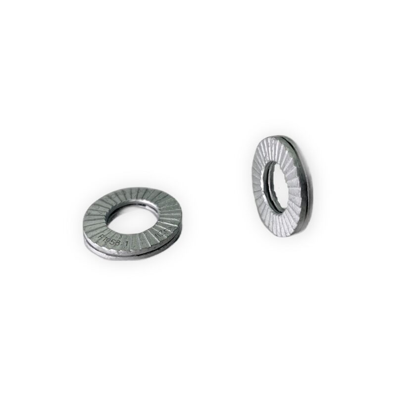 2 x Replacement M8 Nord-Lock Washers Large - (Used for Fork Mount to Rail attachment)