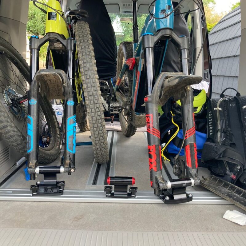 Mercedes V-Class - 1200mm Fork Mount Rail Twin T-Slot -  Fits Factory Fitted Rails