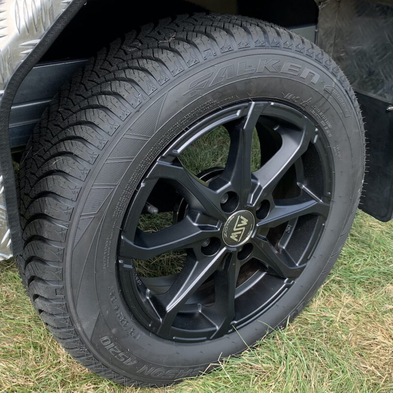 2 x 14" Alloy Wheels + All Season Tyres